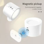 LED Wall Sconce Light – Double Head, Wireless, USB Rechargeable, 3 Colors - Image 3