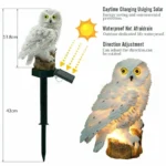 Solar-Powered Owl Garden Light – LED Outdoor Waterproof Lamp - Image 5