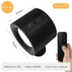 LED Wall Sconce Light – Double Head, Wireless, USB Rechargeable, 3 Colors - Image 5