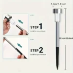 10-Pack Solar Garden Lanterns – Waterproof Outdoor Pathway Lights - Image 3