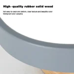 Nordic Ceiling Light – Wood Round Lamp for Dining, Study & Bathroom - Image 5