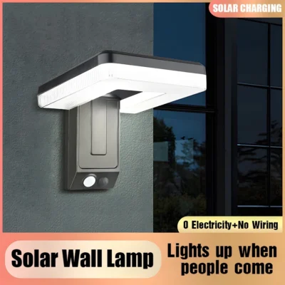Foldable LED Solar Wall Light – 120° Motion Sensor Waterproof Outdoor Lamp