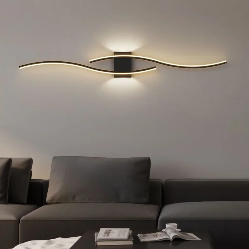 Modern LED Wall Lamp – Long Strip Decorative Light for Bedroom & Living Room