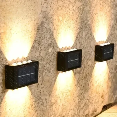 Decorative Solar Wall Light – Outdoor LED Landscape Lamp for Garden, Patio & Fence