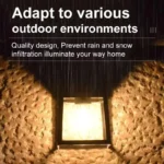 Solar Wall Light Outdoor Waterproof LED Motion Sensor Lamp - Image 3