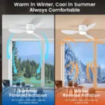 Minimalist Nordic LED Ceiling Fan Light – Decorative Home & Restaurant Fan - Image 5