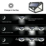 Solar-Powered Garden Lamp – LED Outdoor Light with Motion Sensor, Waterproof - Image 5