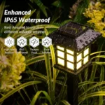 2-Pack Solar Pathway Lights – Waterproof Outdoor Garden & Yard Lamps - Image 4
