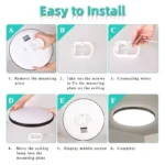 Ultra Thin LED Ceiling Lamp – 20W/30W Panel Light for Living Room & Bedroom - Image 6