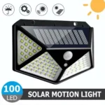 Solar-Powered Garden Lamp – LED Outdoor Light with Motion Sensor, Waterproof