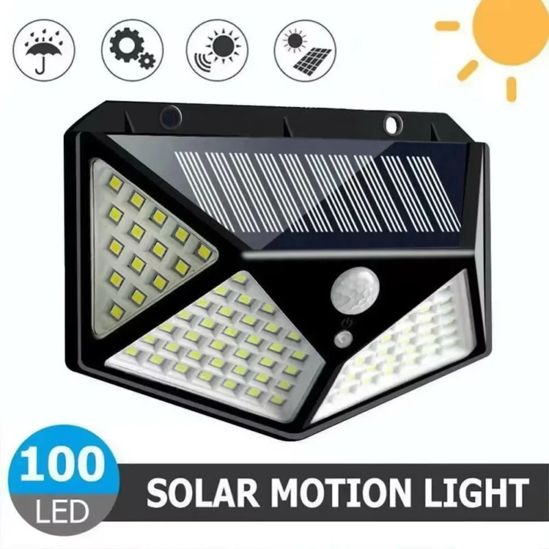 Solar-Powered Garden Lamp – LED Outdoor Light with Motion Sensor, Waterproof