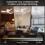 Minimalist Nordic LED Ceiling Fan Light – Decorative Home & Restaurant Fan - Image 6