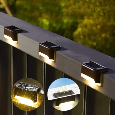 Solar LED Outdoor Lights – Waterproof Garden, Deck & Step Lamps
