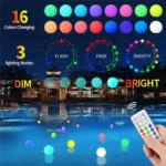 LED Floating Pool Light – 16 Colors, Remote Control, Outdoor Swimming Pool & Garden Decor - Image 2