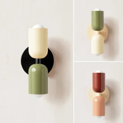 Macaron Wall Lamp – Nordic Style Colorful Light for Kids Room & Corridor