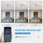 Smart LED Ceiling Fan – Quiet Operation, App & Remote Control - Image 3