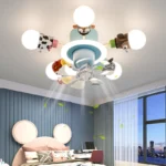 Nordic Cartoon LED Ceiling Fan Light – Children’s Bedroom Boys & Girls - Image 2