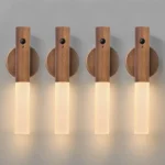 Smart Motion Sensor LED Night Light – Rechargeable Magnetic Wall Lamp