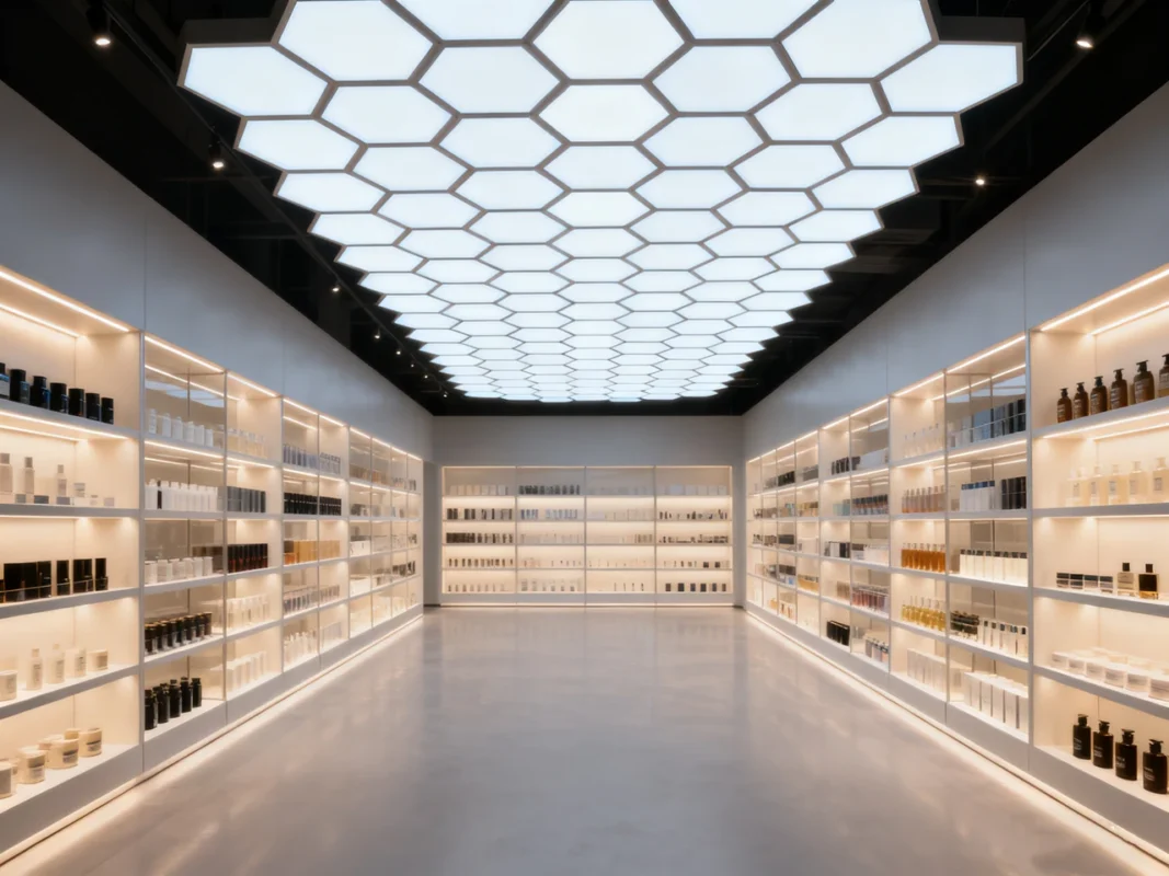 hexagon lights garage