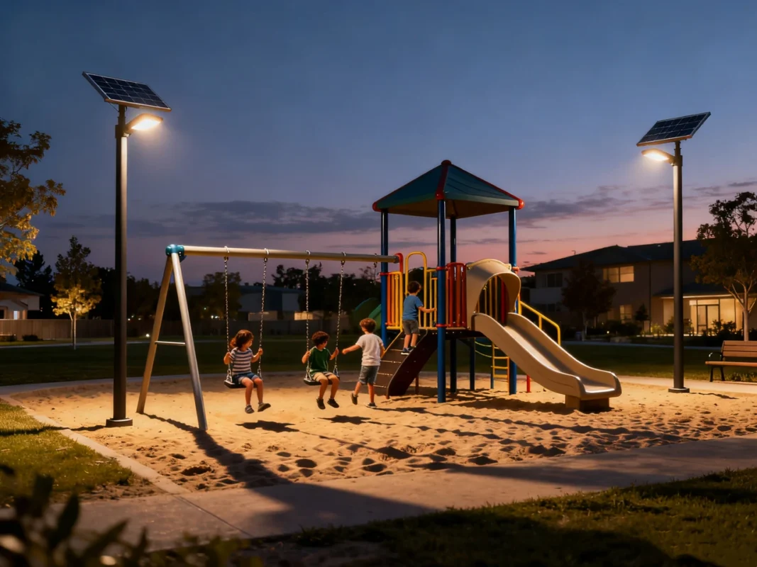 solar lights for lamp post