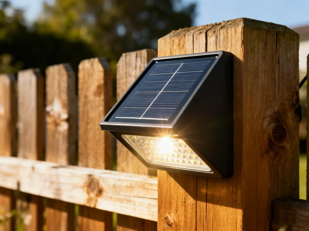 solar fence lights