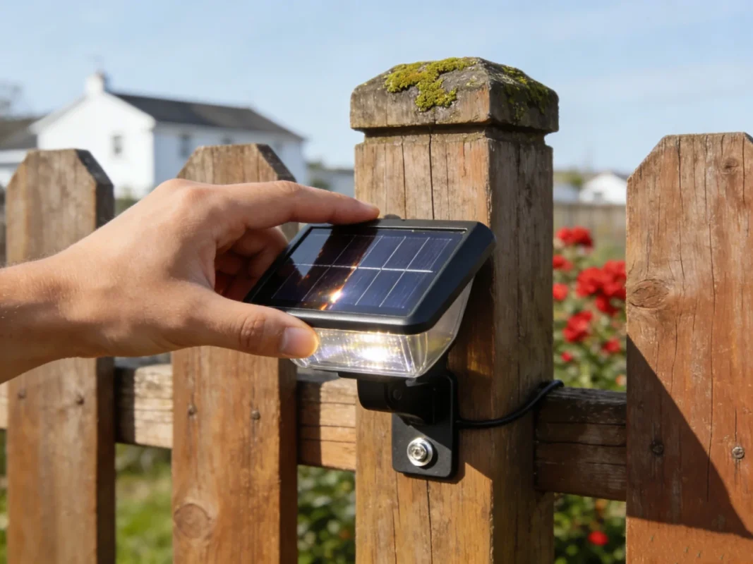 fence solar lighting