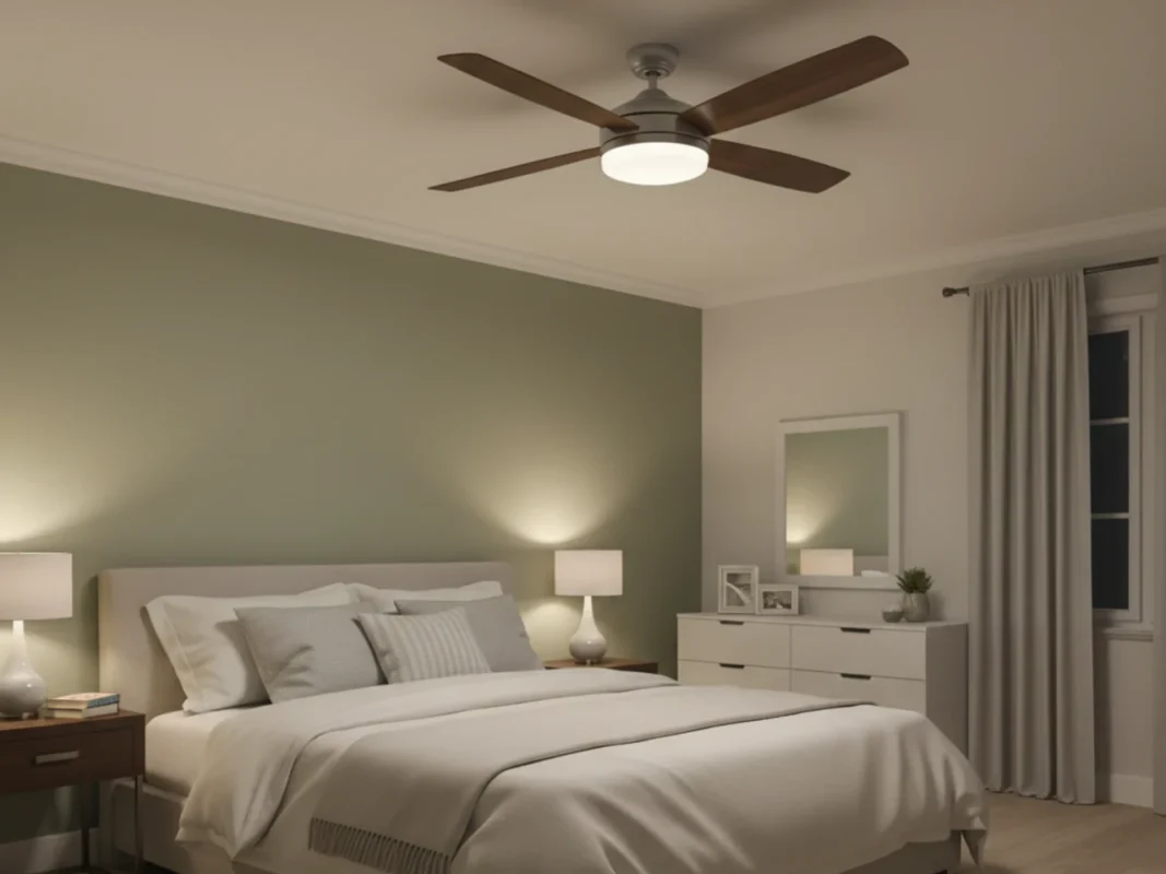 ceiling fan on low ceiling