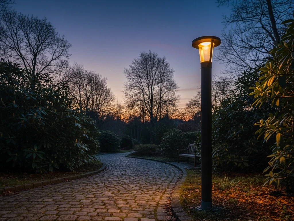 outdoor solar pole lanterns