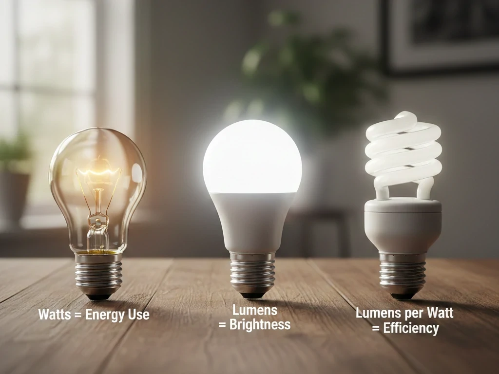 does higher wattage mean brighter 