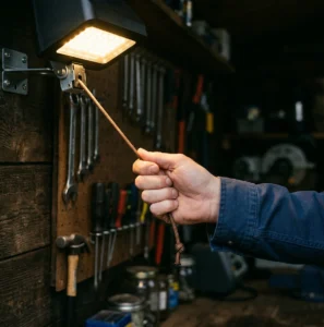 solar shed light with pull cord