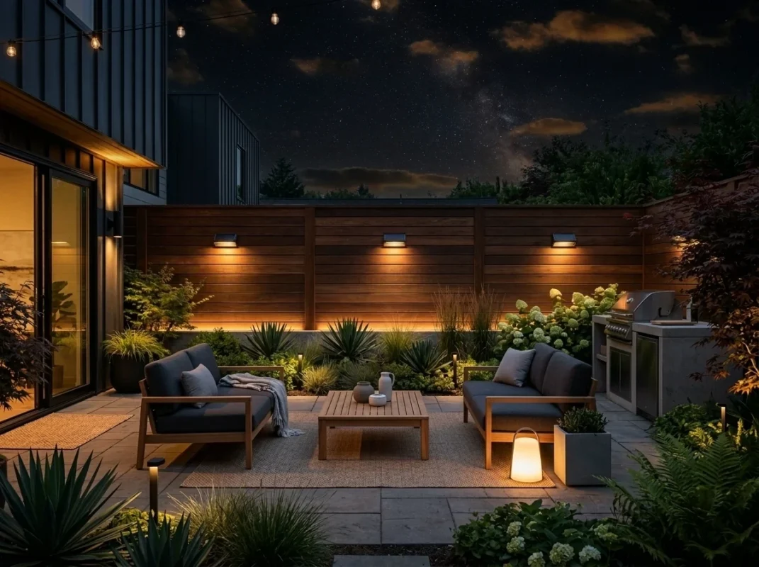 solar wall lights for fence