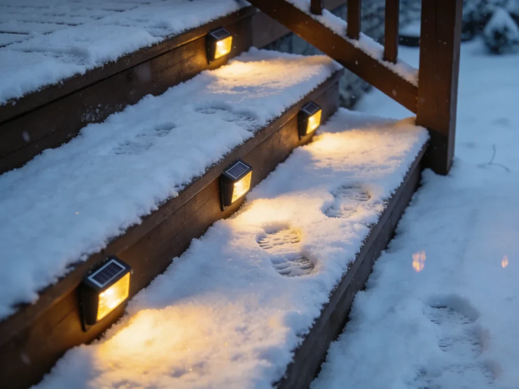 solar deck lights for stairs