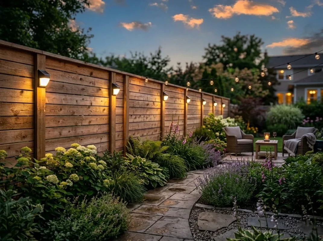 solar wall lights for fence