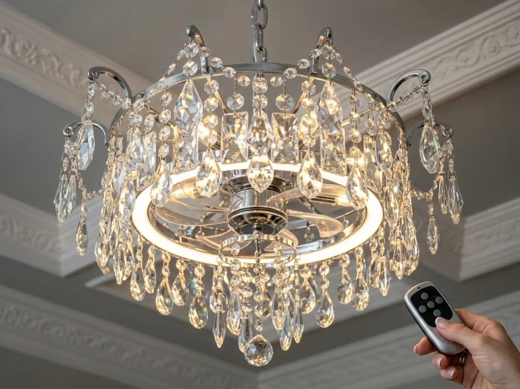 luxury ceiling fan with crystal