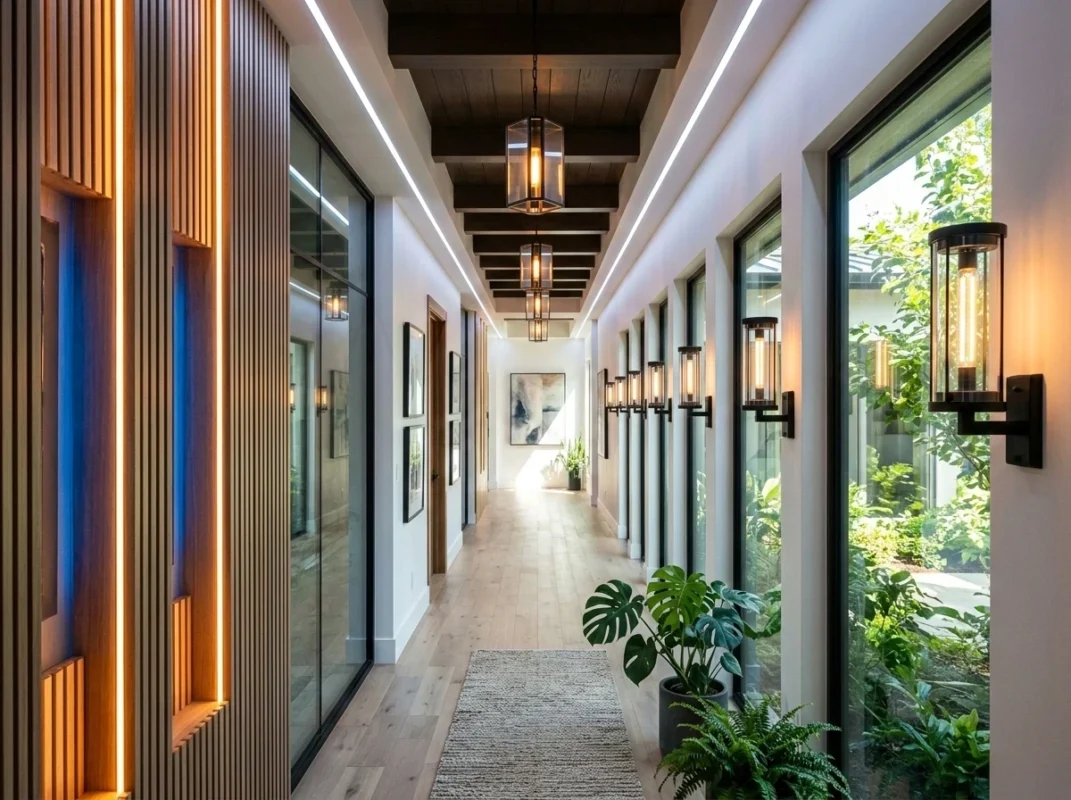 can lights in hallway