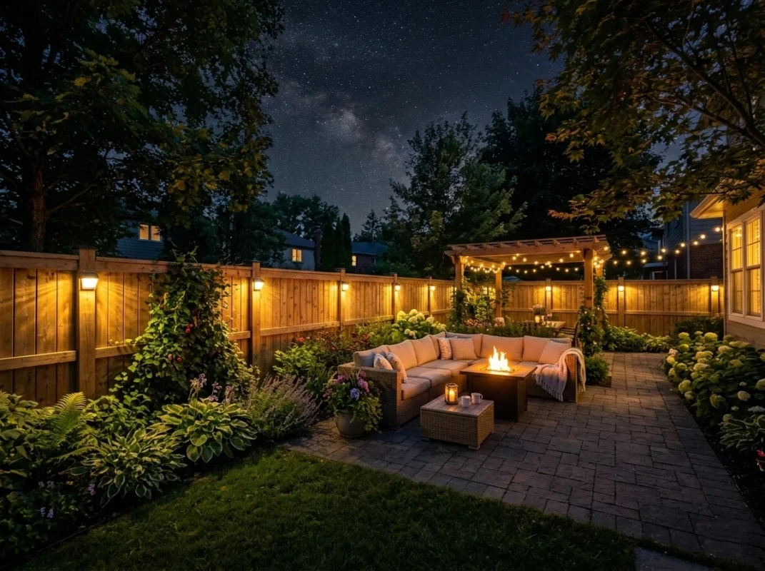 decorative solar fence lights