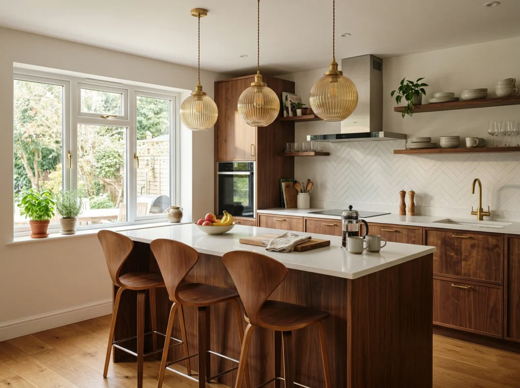 retro kitchen island lighting
