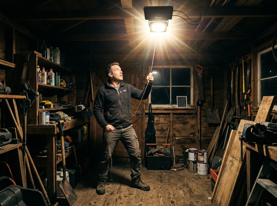 high lumen solar shed light