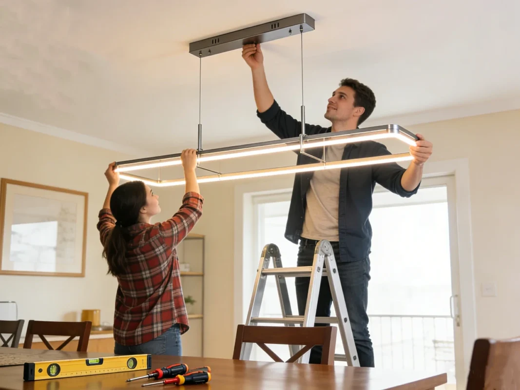 minimalist LED pendant light