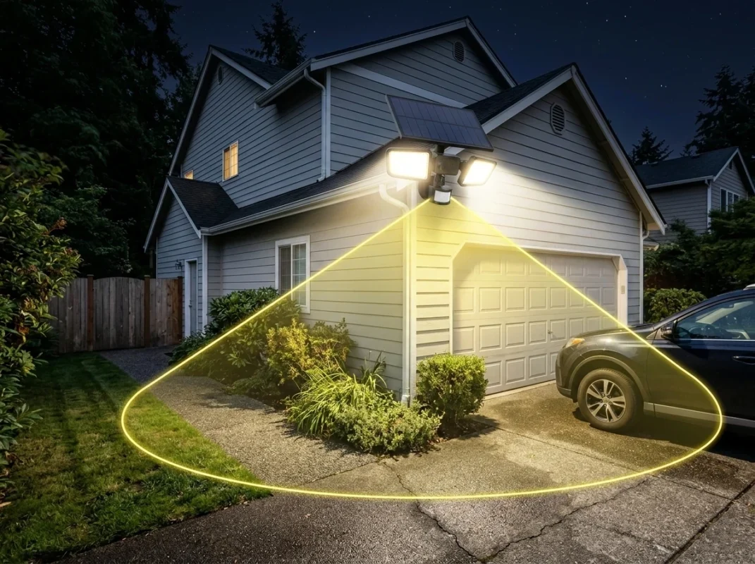 solar light with 270 degree angle