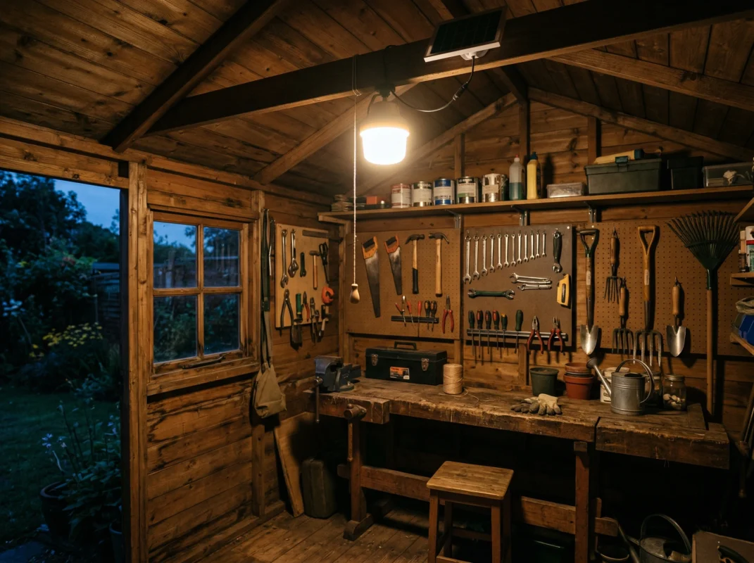 remote and pull cord solar light