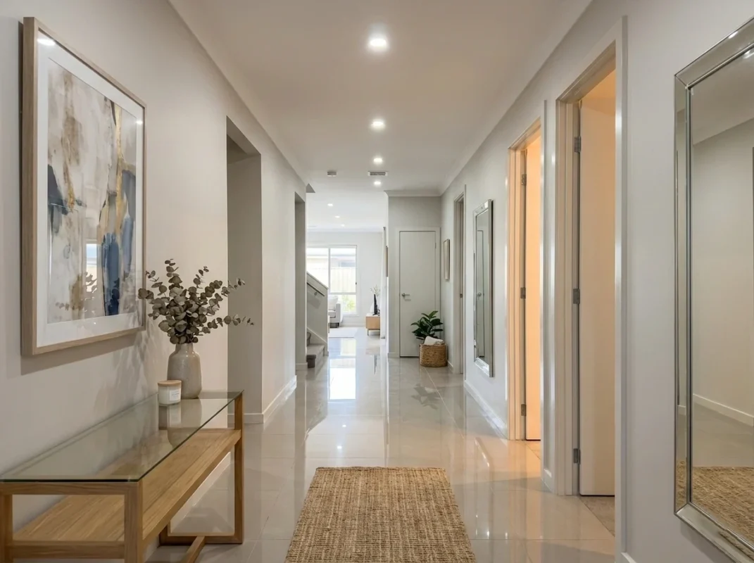 light on in the hallway