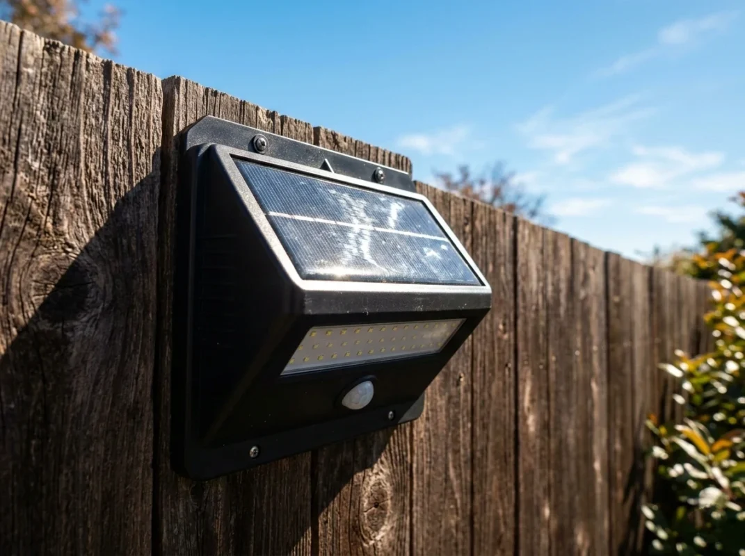 fence post solar lighting