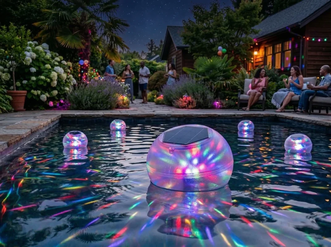 solar powered pool fountain light